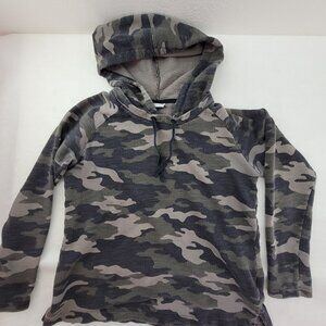 Columbia Hoodie Women's S Camo Thermal Weave Cotton Pullover Hooded sweatshirt